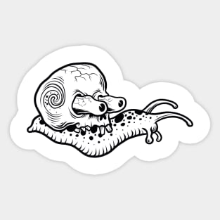 Skull snail Sticker